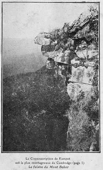 La falaise du Bokor